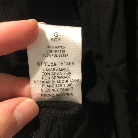 Black Lace Blouse - Picture 4 of 6